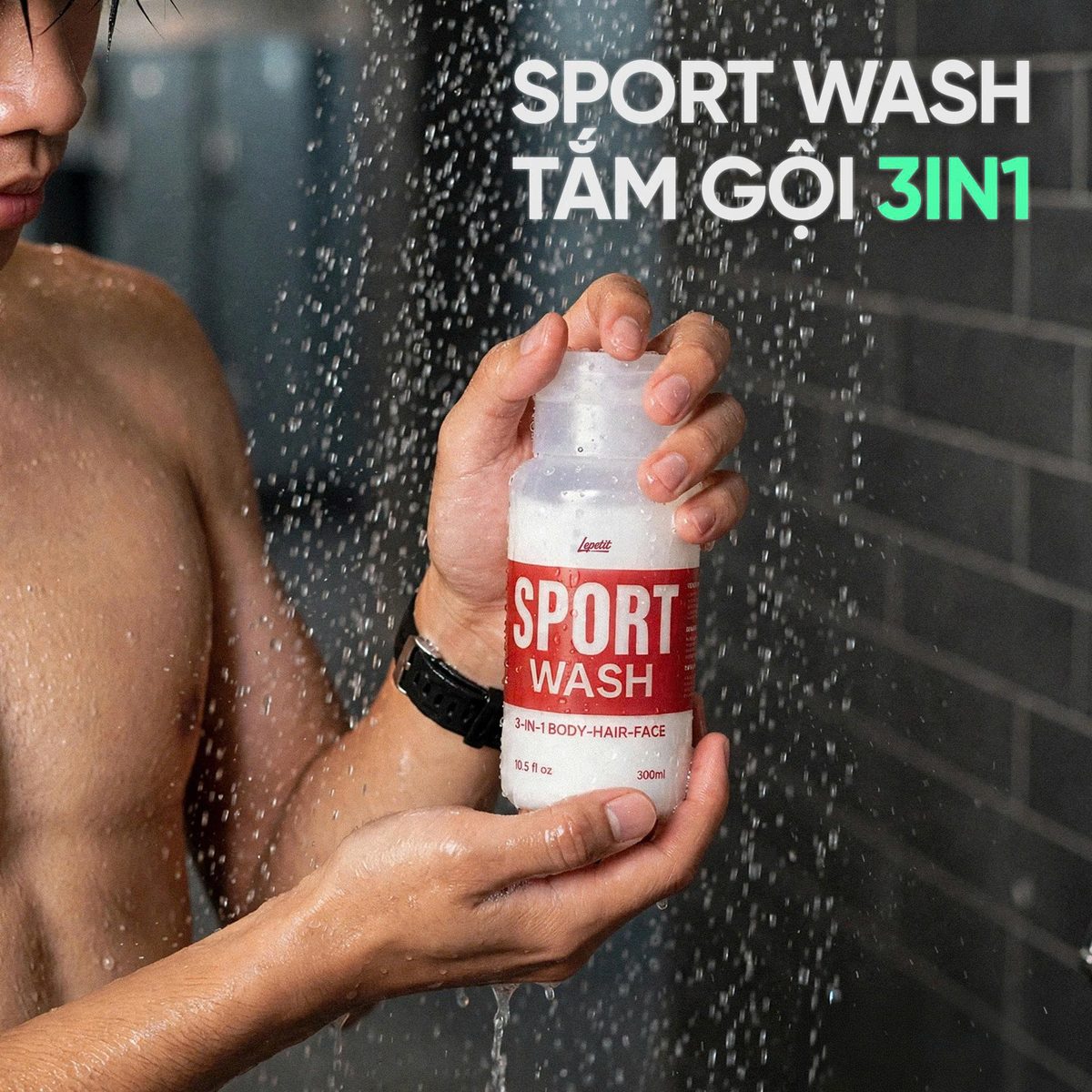 Tắm với Sport Wash sau giờ tập